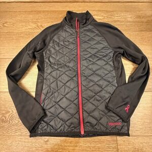 Marmot Women's Quilted Softshell Jacket Pink Ribbon Breast Cancer Awareness M